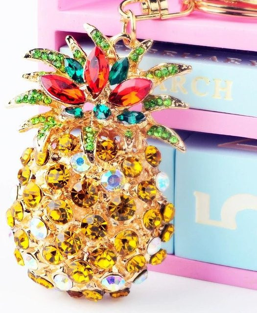 Anhänger Kristall Ananas, beige, Damen - Bild 1