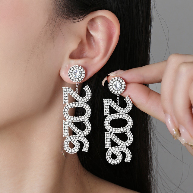 LuxstyWear Ohrringe, Kristall, Silber, Damen - Bild 1