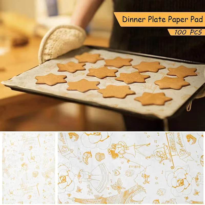 100 Blatt ölbeständiges weißes Wachspapier als Lebensmittel-Verpackung für Burger, Sandwiches und Pommes Frites - Bild 1