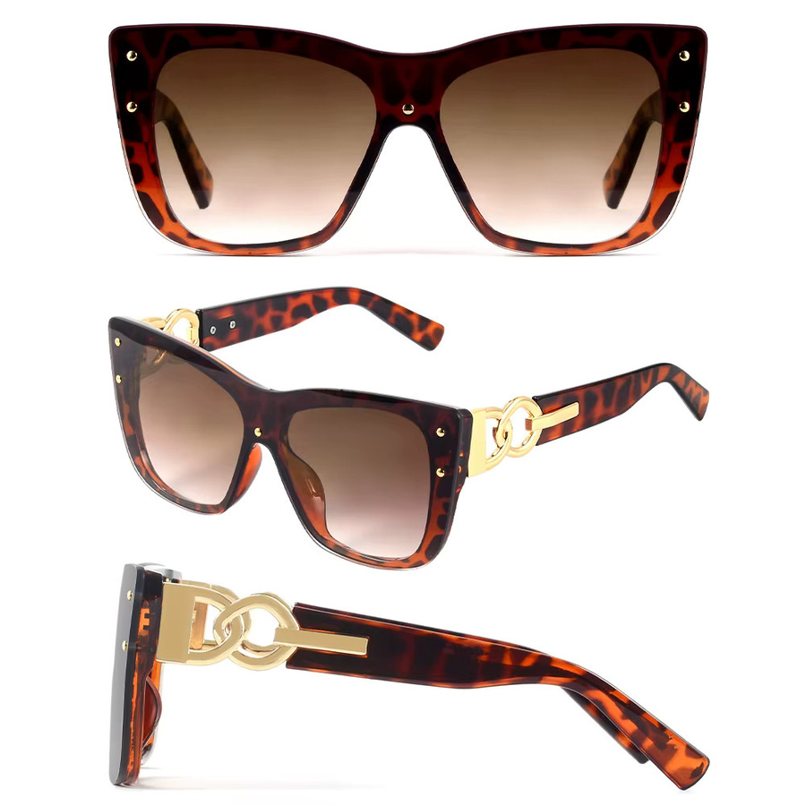 CRIXALIS Sonnenbrille, randlos, Cat Eye, braun, Damen - Bild 2