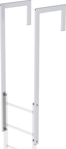 MUNK Günzburger Steigtechnik Ausstiegsholm abgewinkelt aus Aluminium in Silber, Länge: 1600 mm - Bild 1