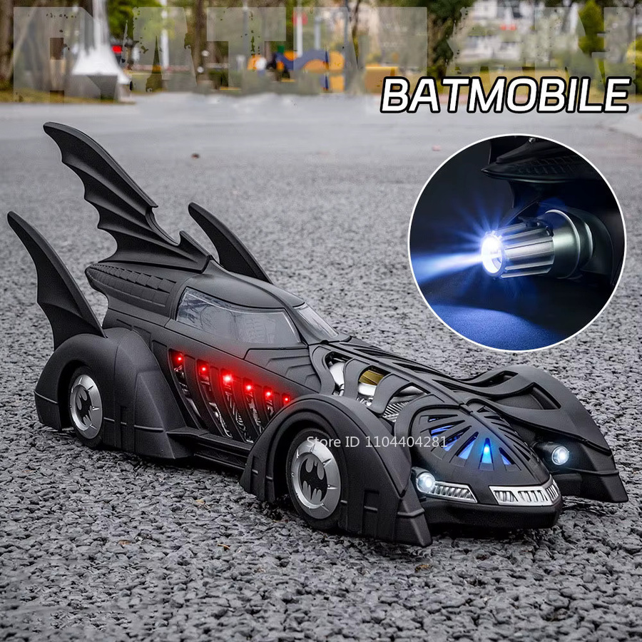 MAKEDA Batmobil 1995, Spielzeug Sportwagen, 1:18, Metall, Spray Funktion - Bild 4