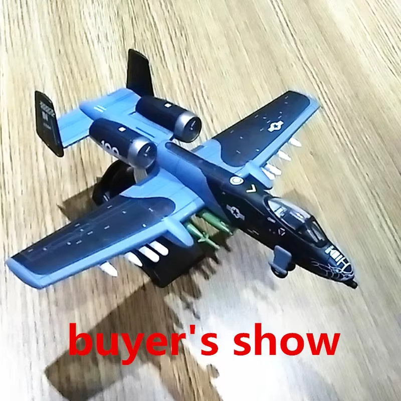 JIMITU Militär Serie A-10 Thunderbolt II Unterstützung Angriff Flugzeug Modell, Fahrzeuge - Bild 6