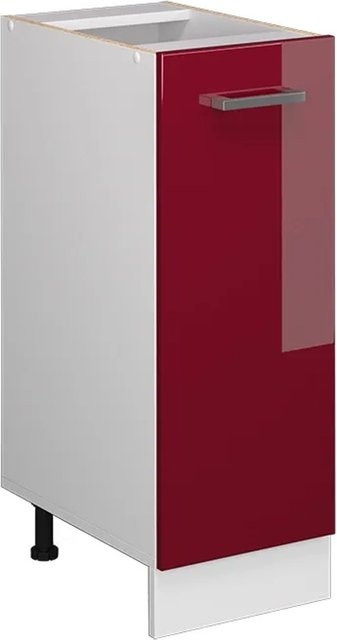 Vicco Apothekerunterschrank R-Line Küchenschrank in Bordeaux und Weiß Hochglanz, Breite: 30 cm - Bild 2