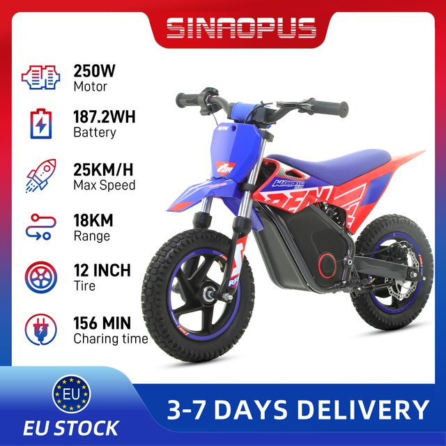 Sinaopus Kinder-E-Motorrad, Offroad-E-Moto, ab 3 Jahren - Bild 1