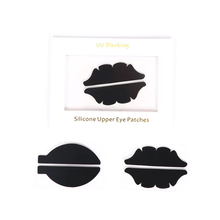 RISI UV-Schutzpads für Wimpernverlängerung, Schwarze Silikon Augenpads - Bild 5