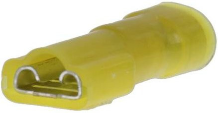 Molex Flachsteckhülse 196001300 in Gelb mit einer Steckbreite von 6,35 mm und einer Steckdicke von 0,81 mm - Bild 1