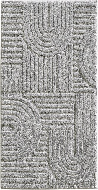 Ayyildiz Kurzflorteppich Art 1121 in Silber im Boho-Design, B/L: 80 x 150 cm - Bild 1