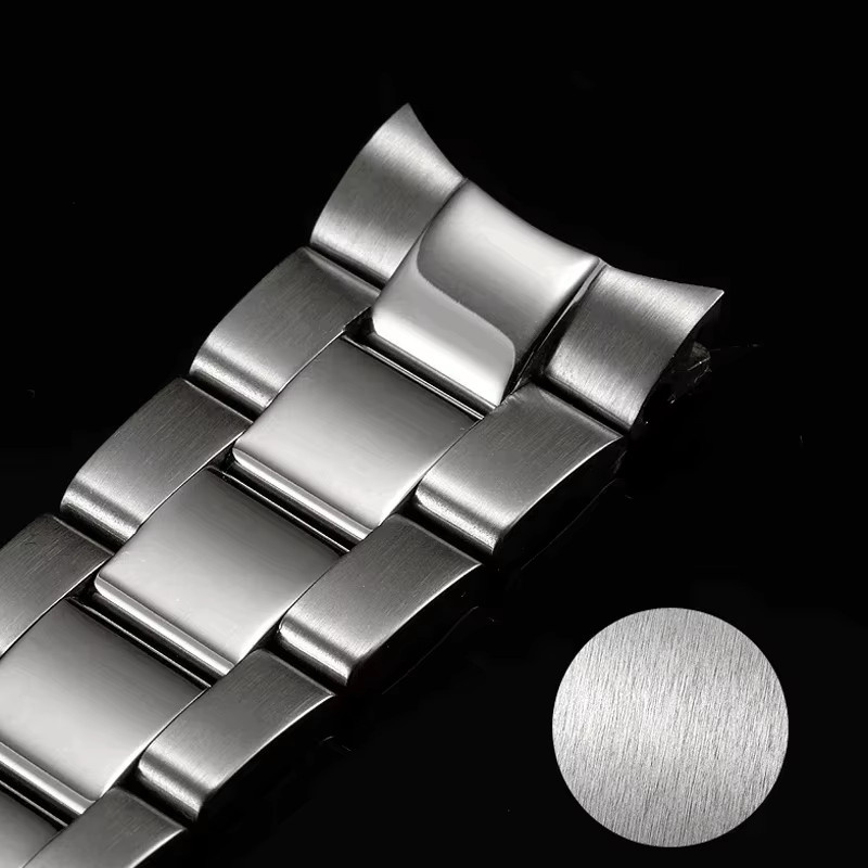 Hiyii Uhrenarmband Edelstahl, Silber, Herren, 20 mm, 21 mm - Bild 3