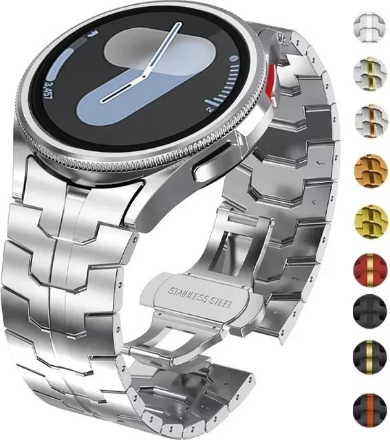 Geekthink Uhrenarmband Edelstahl, Silber, Unisex - Bild 1