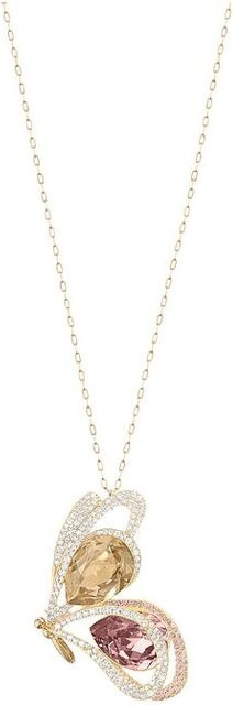 Swarovski Halskette, Schmetterling, Gold, Damen, Kristall - Bild 1