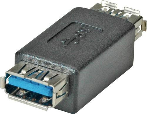 Roline USB 2.0 Adapter mit 1x USB 3.2 Gen 1 Buchse Typ A in Schwarz - Bild 1