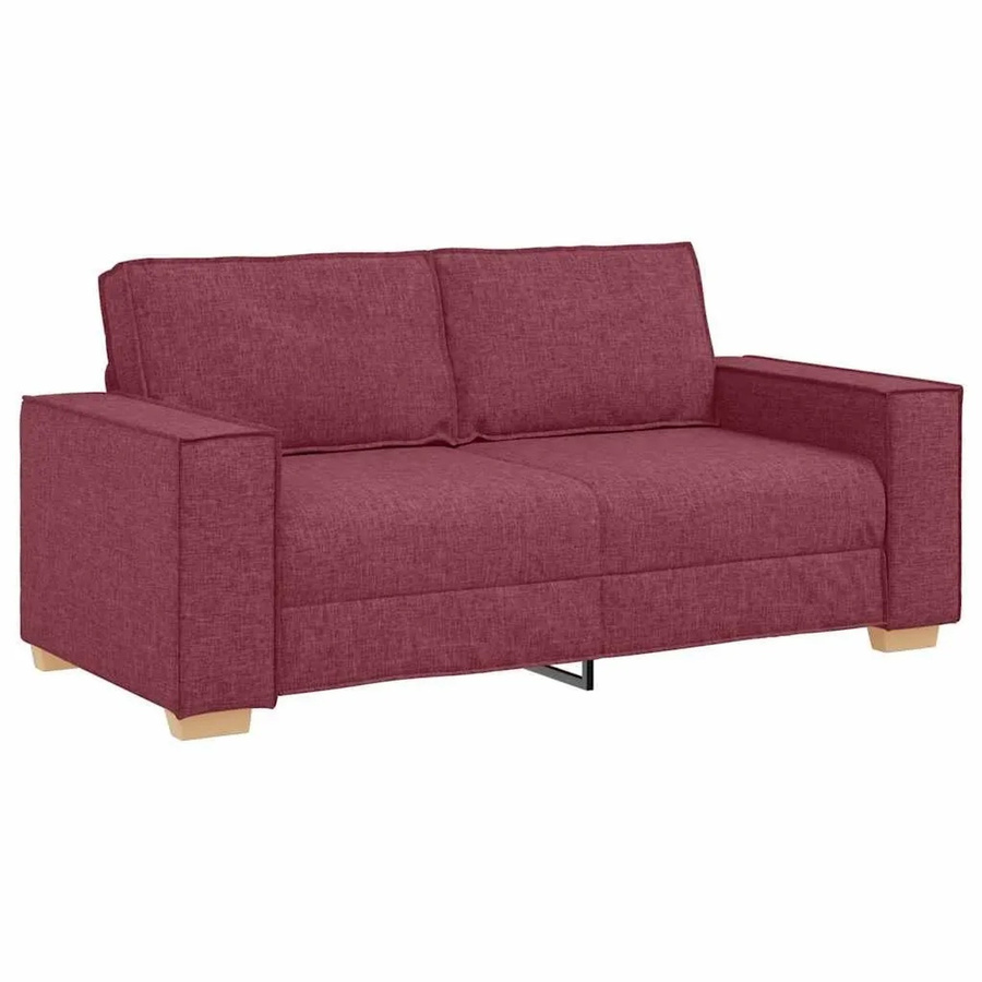 vidaXL 2-Sitzer Sofa in Weinrot mit Stoffbezug, B/T/H: 180 x 78 x 84 cm - Bild 2