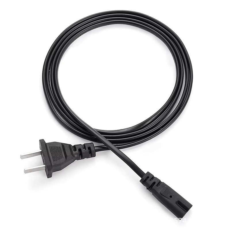 OULLX Figur-8-Stromkabel in Schwarz, 1,5 m Ladekabel für PS1 PS2 PS3, PlayStation und Xbox - Bild 2