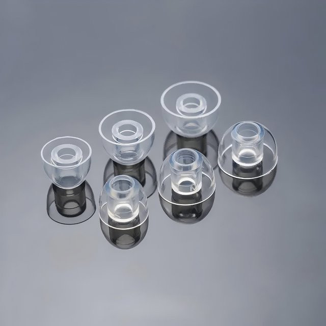 POYATU Transparente Flüssigsilikon-Ohrstöpsel für In-Ear-Kopfhörer und IEM zur Geräuschisolierung - Bild 1