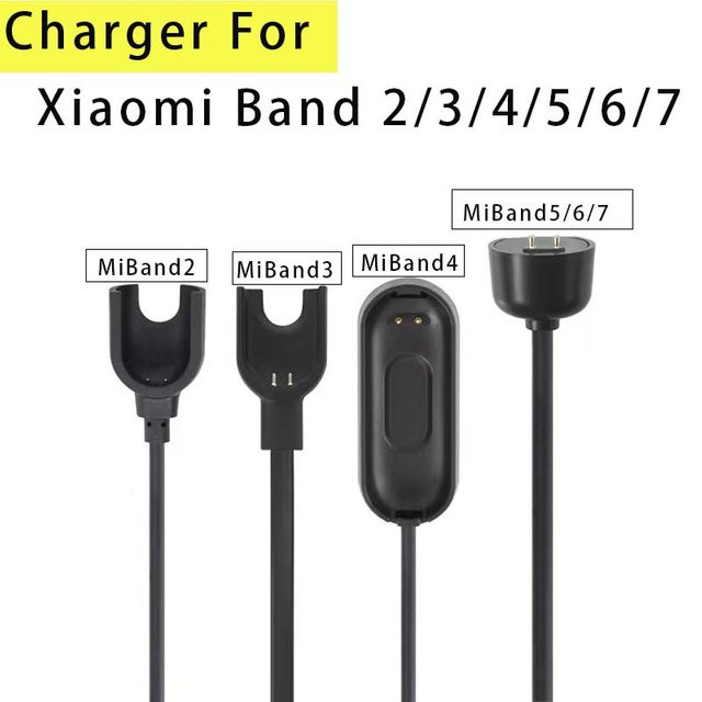 Magnetisches USB-Ladekabel für Xiaomi Mi Band 2 3 4 5 und Redmi Watch 2 in Schwarz - Bild 1