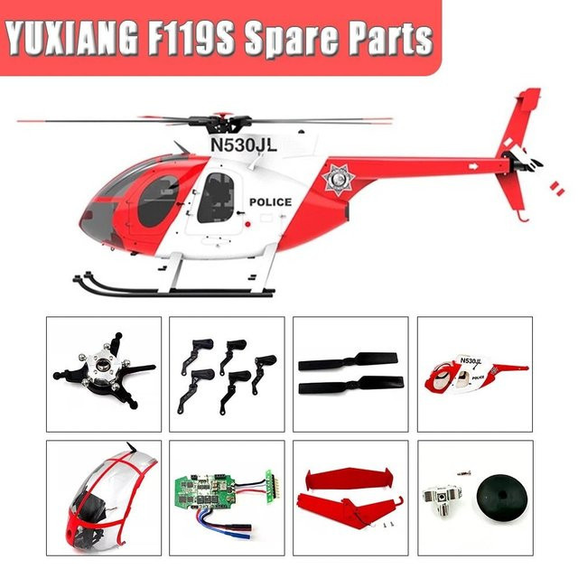 YUXIANG F119S Little Bird Scale Attack RC Hubschrauber, Zubehör, Kunststoff - Bild 1