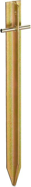 Relaxdays Zeltheringe aus Stahl im 4er Set, Farbe Gold, B/T/H: 30 x 4,5 x 2,5 cm - Bild 1