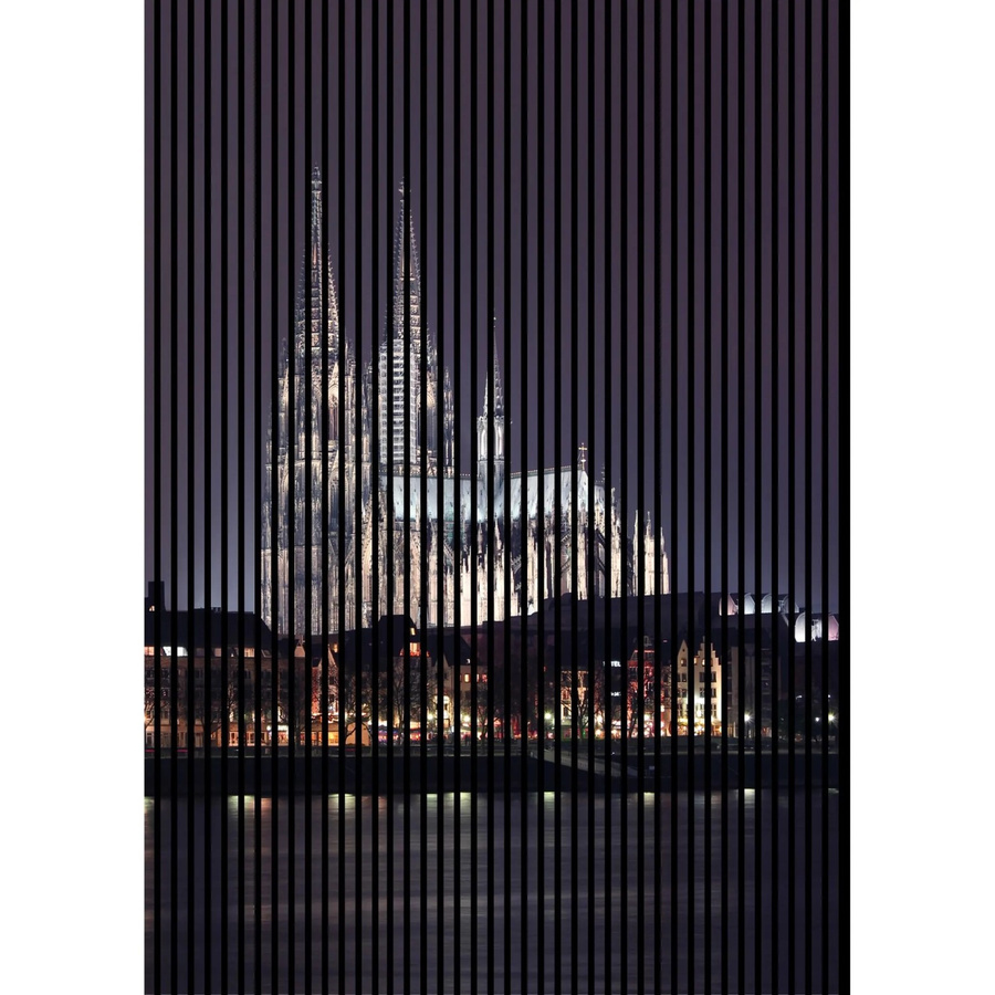 FN Acustico Akustikplatte Köln 1 in Bunt aus PET und MDF mit modernem Design, H x B x T: 2.400 x 1.693 x 19 mm - Bild 2