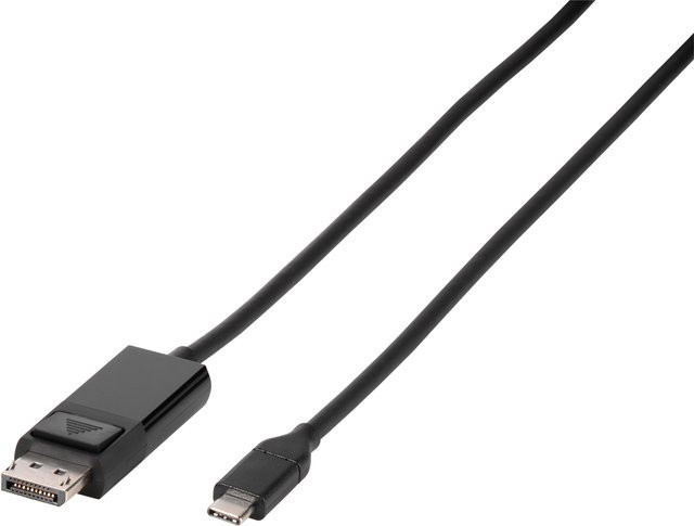 Vivanco USB-C auf DisplayPort Kabel in Schwarz, Länge: 1,5 m - Bild 1