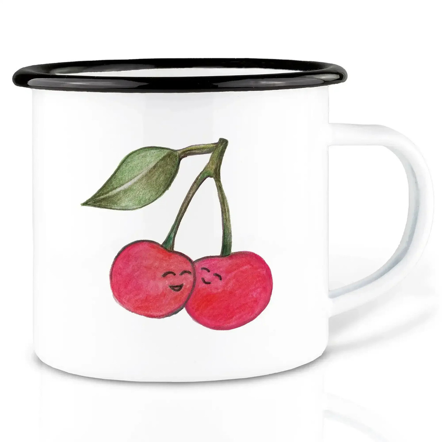 Ligarti Emaillebecher Kirsche 300 ml - Bild 1