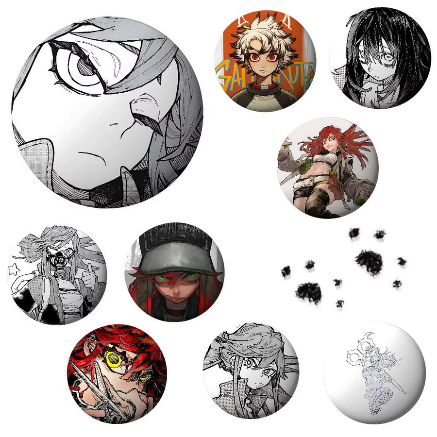 Bilibili Anstecker Gachiakuta Emaille, Metall, Bunt - Bild 5