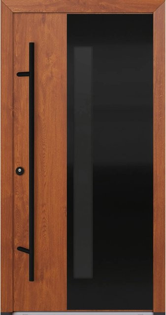 FM Türen Innentür AS68 Modell 66 Goldene Eiche, Links, inklusive Beschläge Set aus Stahl, B: 110 cm, H: 210 cm - Bild 1