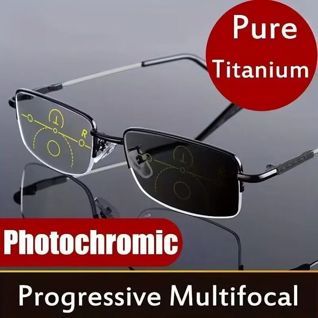 SZTZX Lesebrille, Titan, rectangular, schwarz, Unisex - Bild 1