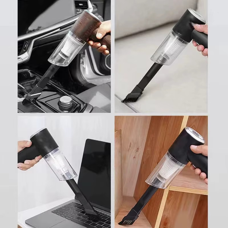 HAOYUNMA Kabelloser Auto-Staubsauger in Schwarz mit leistungsstarker Saugkraft für Fahrzeug und Desktop - Bild 5