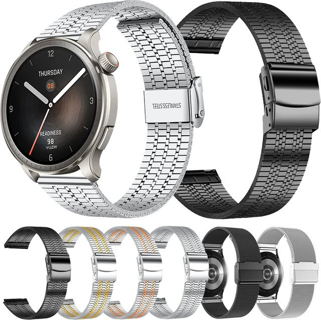 Uhrenarmband Edelstahl, Silber, Unisex - Bild 1