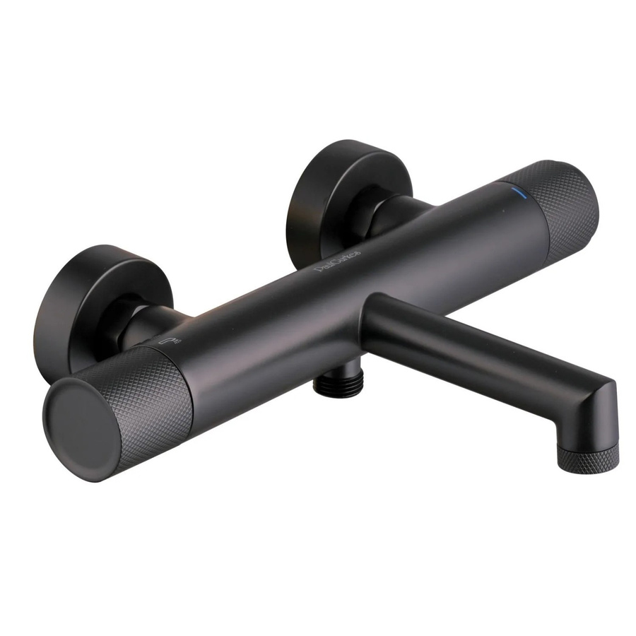 PaulGurkes Badewannenarmatur Serie NOX in Matt-Schwarz aus Messing - Bild 2