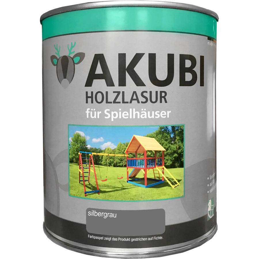 Karibu Holzlasur für Spielhäuser Silbergrau 750 ml - Bild 2