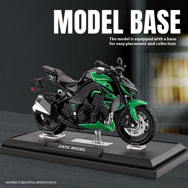 Maisto Kawasaki Z1000 Motorrad Modell, 1:12, Metall - Bild 1