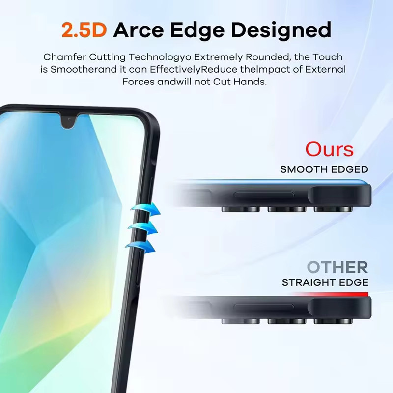 5er Pack Panzerglas Display Schutz für Samsung Galaxy A16 A56 A55 A54 A53 A52 A52S A51 A71 A36 A35 A34 A33 A32 A13 M31 M51 S10E S20FE in Transparent - Bild 4