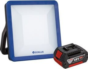 sonlux LED-Arbeitsleuchte 83-B1100-0006 IP20 in Weiß mit BOSCH Akku, dimmbar und verstellbar - Bild 1