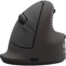 Fellowes Breyta Plus+ Vertikalmaus für Rechtshänder in Schwarz mit Bluetooth und USB-C sowie 2400 dpi - Bild 1