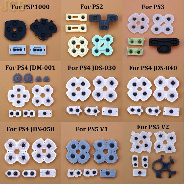 JCD Leitfähige Silikon-Gummitasten und D-Pad für PS4 JDM-001/010 und JDS-030/040/050/055 Controller in Multicolor - Bild 1