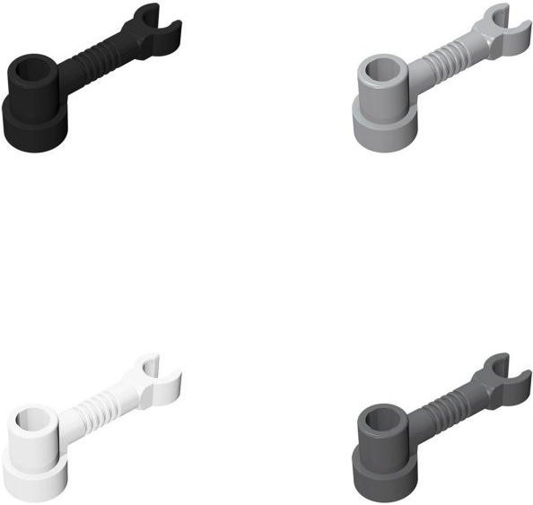 IAJIALE Bausteine 4735 Stange 1x3 mit Clip-Steinaufnahme 10-teiliges Set - Bild 1