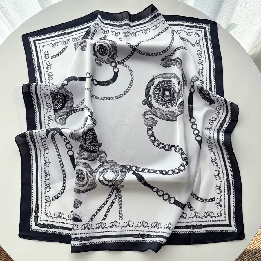 Halstuch Damen, Faux Silk, Fleck, Quadrat - Bild 2