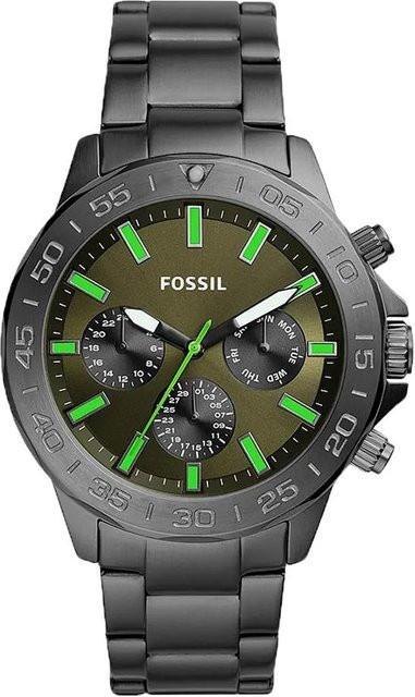 Fossil Armbanduhr, Quarz, Edelstahl, Grau, Herren - Bild 1