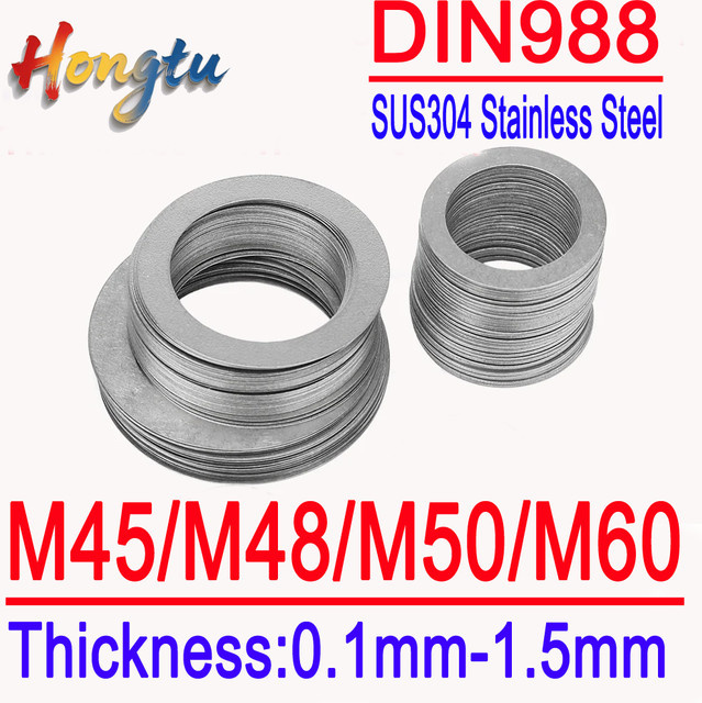 Hongtu DIN988 Einstellscheiben aus Edelstahl SUS304 in den Größen M45, M48, M50 und M60 - Bild 1