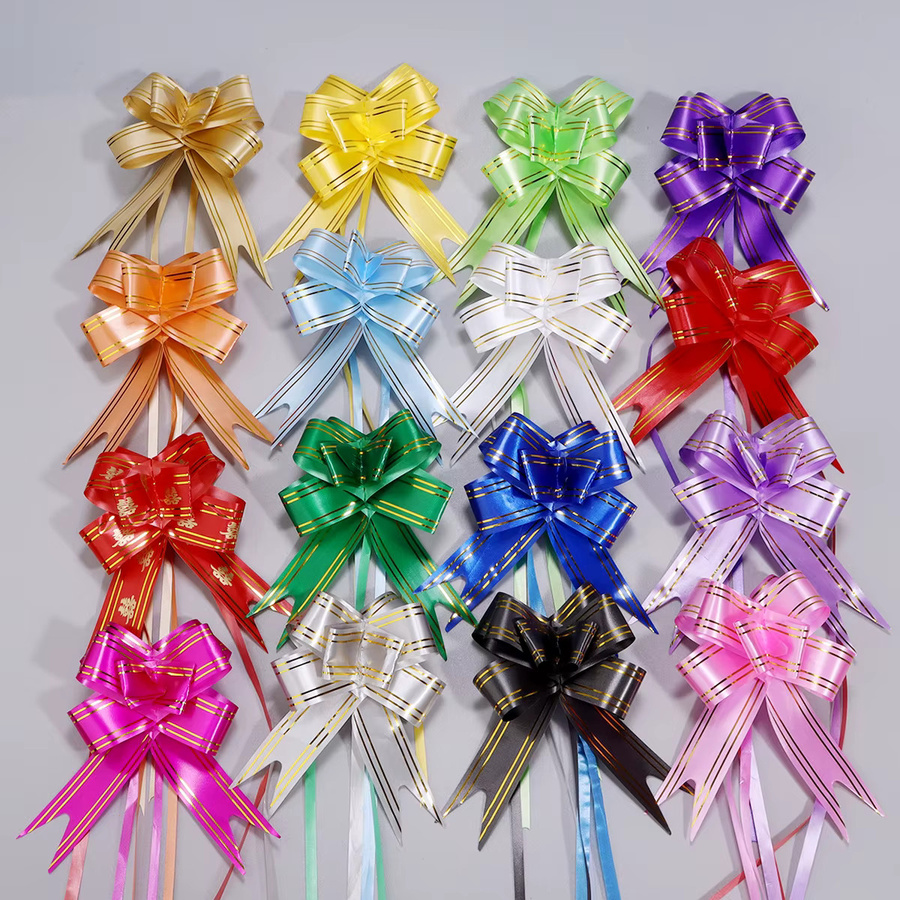 20 Stück Bunte Geschenkverpackungs-Schleifen als Schmetterlings-Dekoration für Geburtstag, Hochzeit und Weihnachten in Mehrfarbig und Weiß - Bild 2