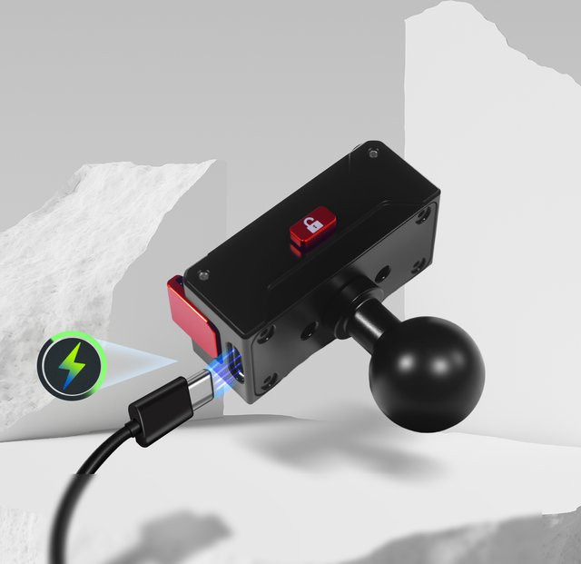 DJI Kugelkopfadapter mit Rotation und magnetischem Schnellverschluss in Schwarz, 17mm 1/4 Stativhalterung für Osmo 360 und Selfie-Stick Zubehör - Bild 1