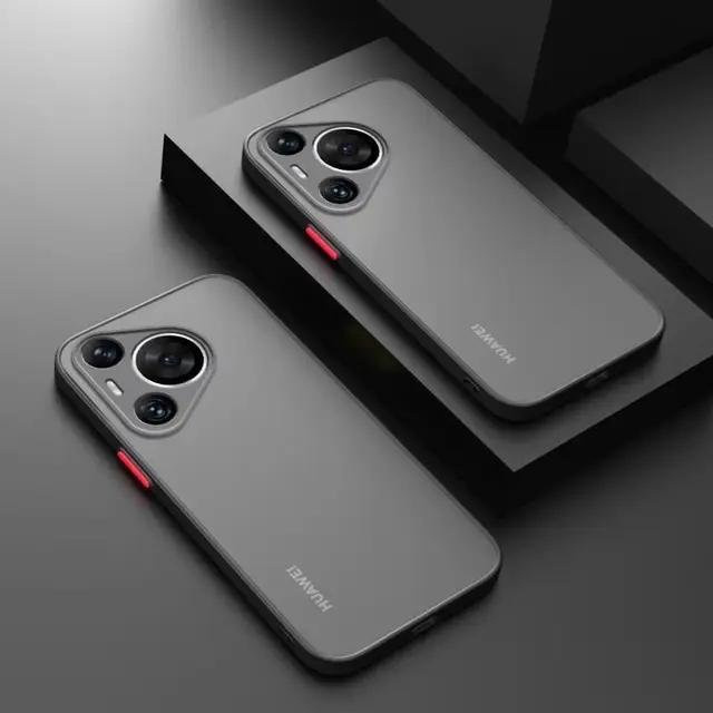 Huawei Pura 70 Pro+ Ultra Handyhülle Matt Frosted Softcase in Grau - Bild 1