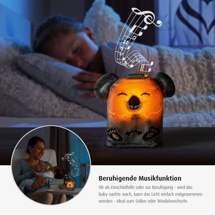 Reer Einschlafhilfe Sleepy Koala Nachtlicht mit Timer in Grau - Bild 2