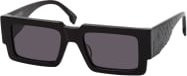 County of Milan TINEO CERI01O Sonnenbrille, Rechteckig, Vollrand, Unisex, Plastic, black grey - Bild 1
