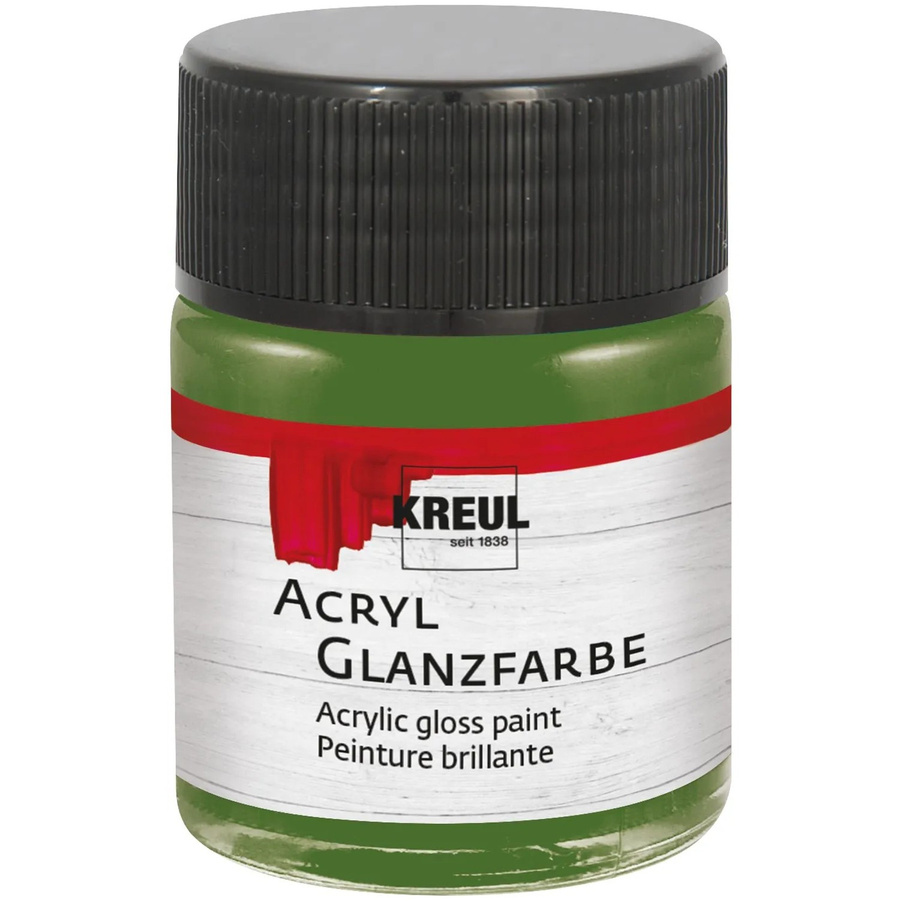 Kreul Acrylfarbe Glänzend Olivgrün 50 ml - Bild 2