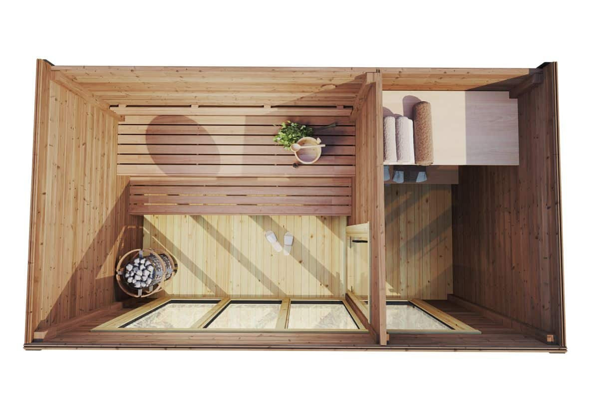 Moderne Gartensauna Aurland B x T: 4 x 2 m - Bild 2
