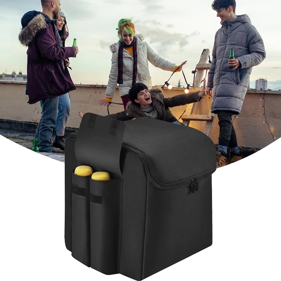 Multifunktionale wasserdichte Tragetasche mit verstellbarem Schultergurt für JBL PartyBox Encore Essential in Schwarz - Bild 2