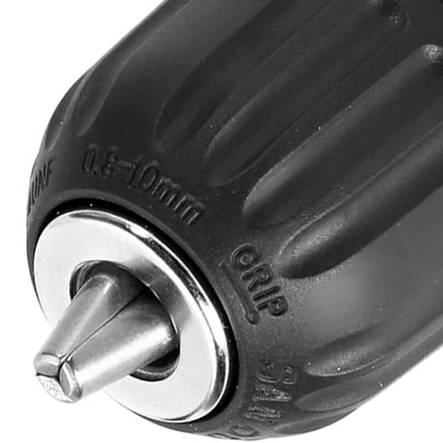 Schnellspannbohrfutter-Konverter mit 1/4 Sechskantschaft und 3/8-24UNF Gewinde, Spannbereich 0,8–10 mm, Schwarz - Bild 4